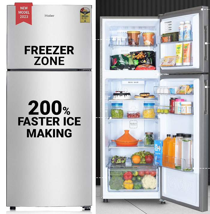 best double door refrigerator in India from Haier